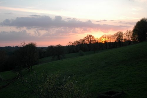 sunset in April